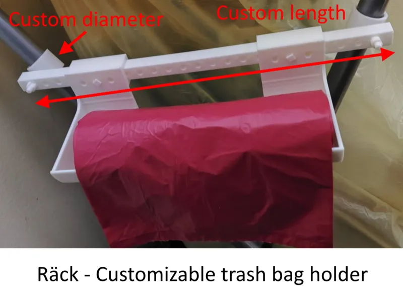 Träsh Räck - Customizable Trash Bag Holder