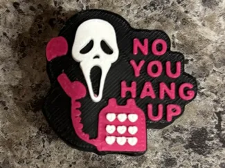 Ghost Face Scream Straw Topper 10mm