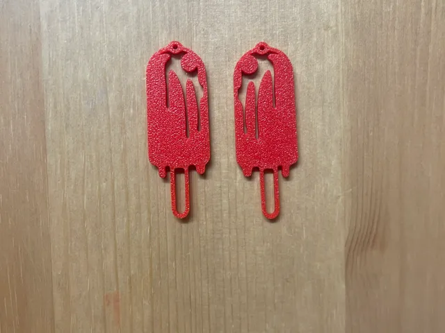 ice lolly earrings