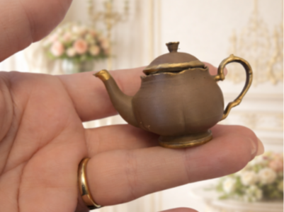 Victorian Dollhouse Mini Teapot