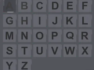 3D Printable Letters (A–Z, Arial Bold) 