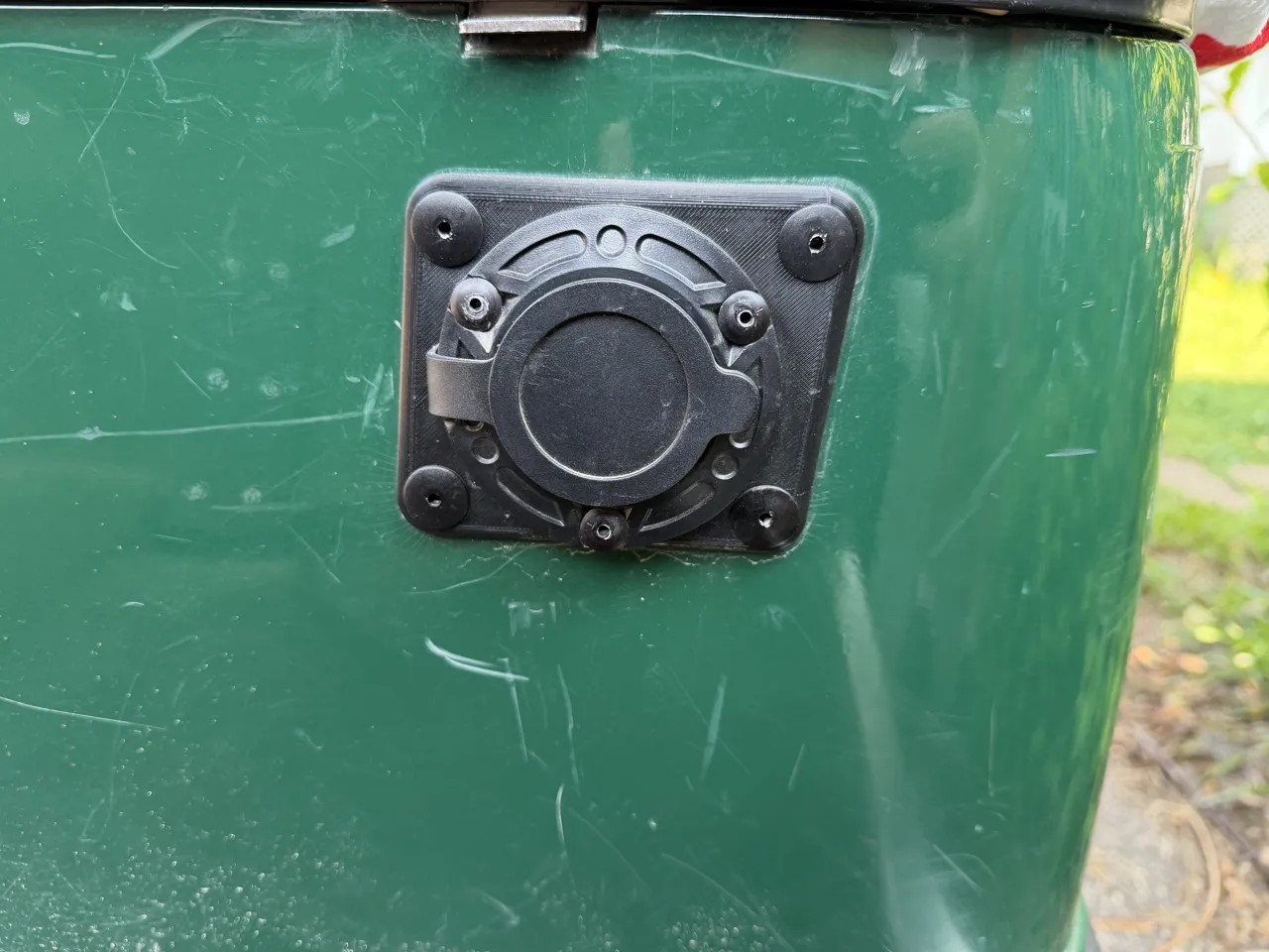 EZGO TXT charger port adapter for NOCO charger view 2