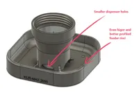 BASE V3 higer rim, smaller dispenser holes