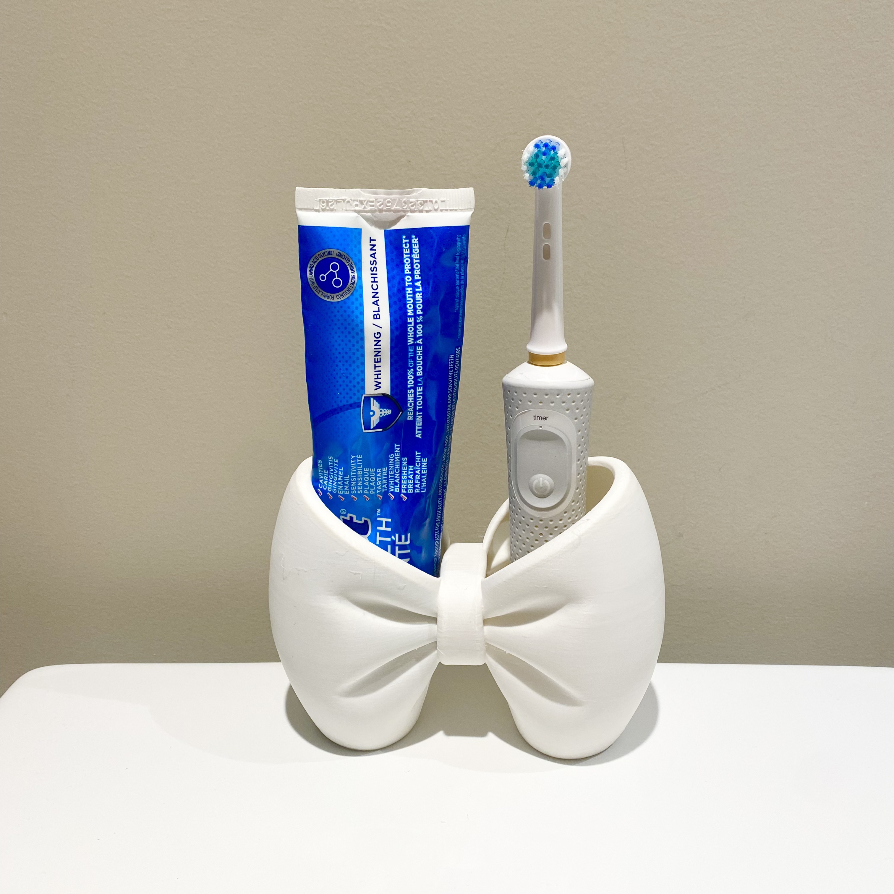Organizador de lápices y brochas con moño — imagen 2 de impresión 3D