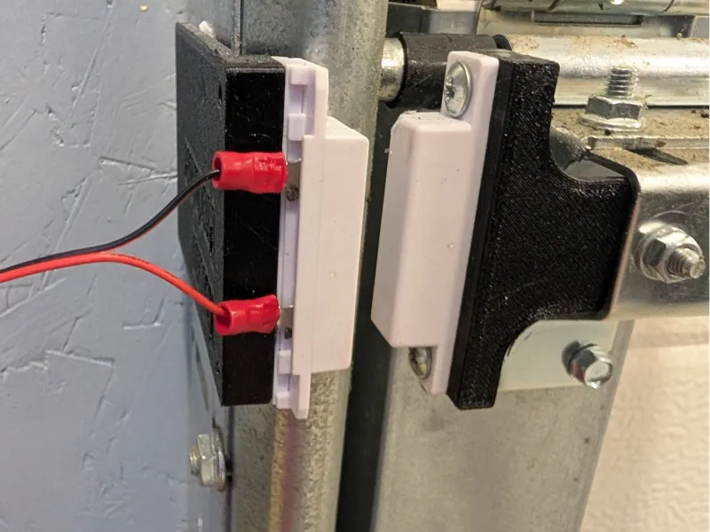 Bracket for sensors on garage door. Tuya Smart