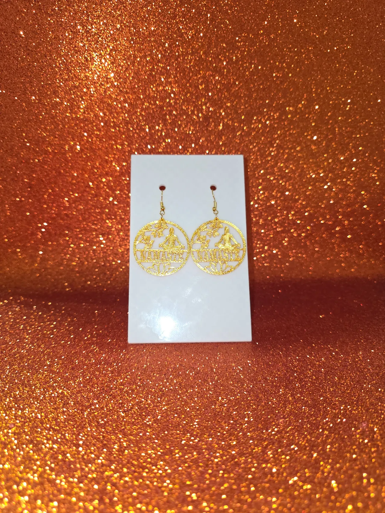 Namaste earrings view 2