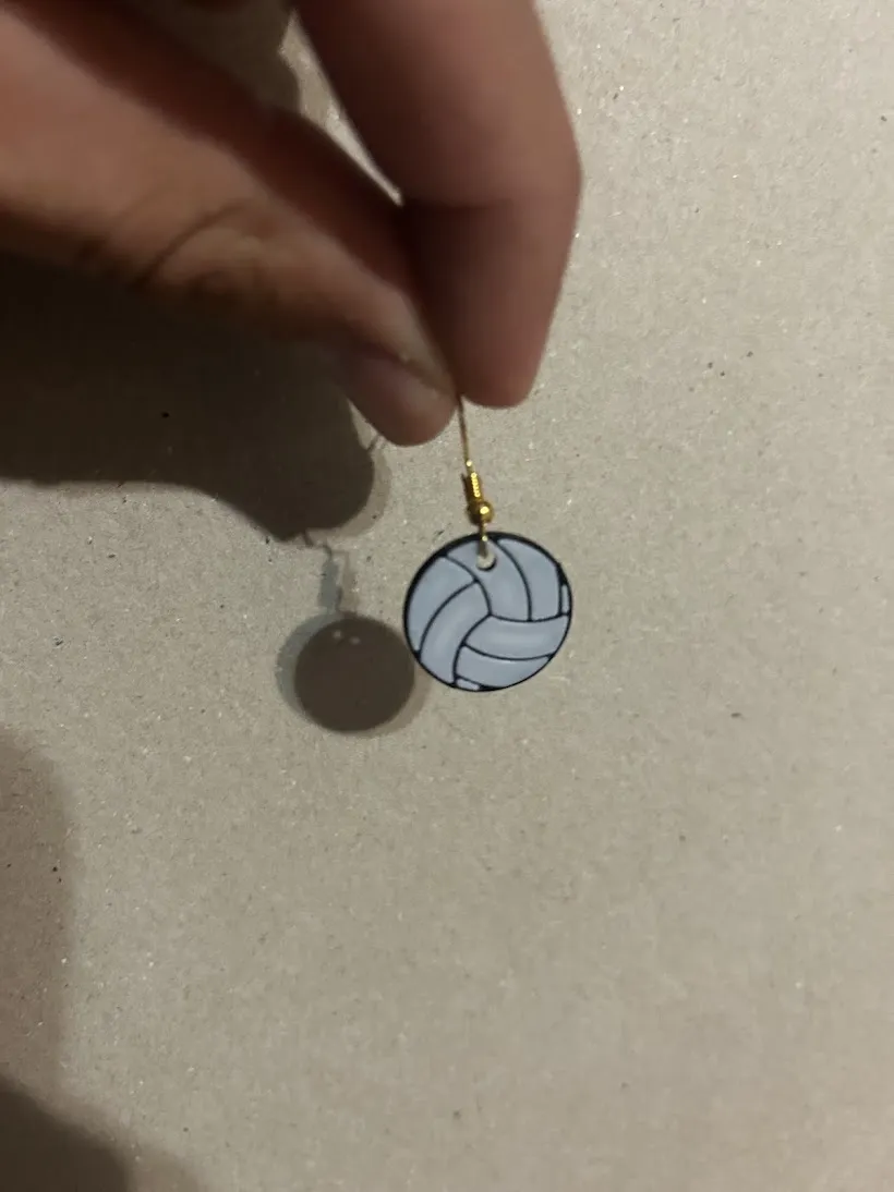 Volleyball Earrings (No AMS) view 2