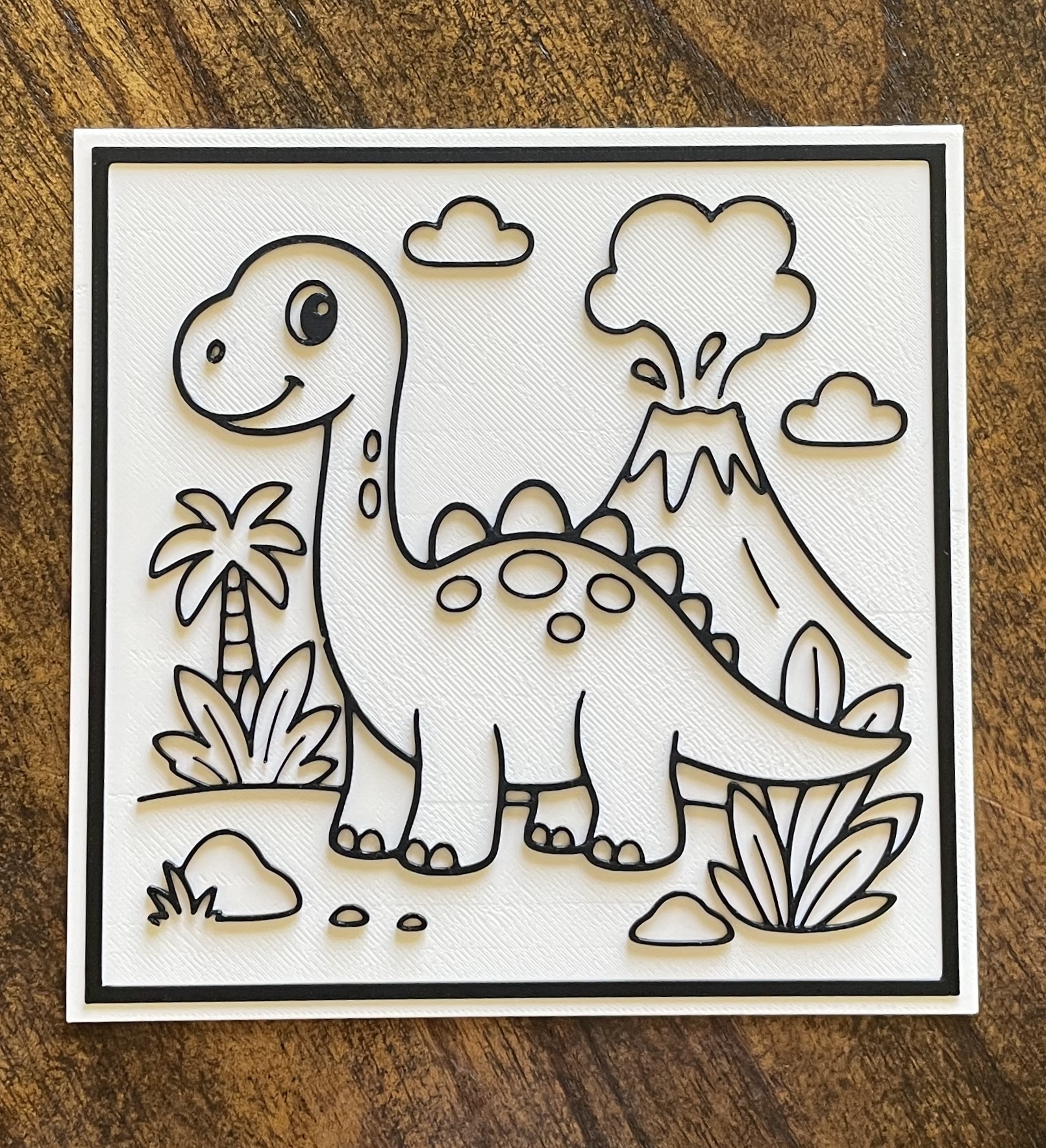 Miniatura 2 do modelo 3D Dinosaur Coloring