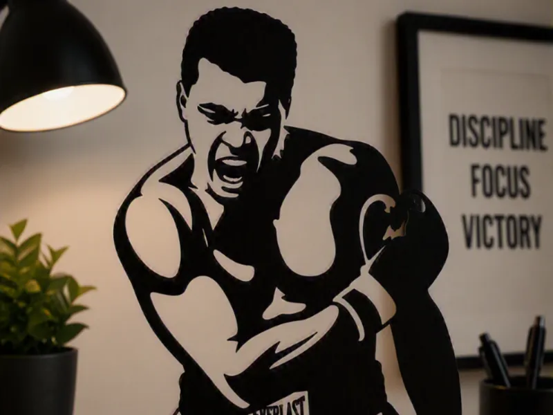 Muhammed Ali | Boxing Legend Desk Silhouette