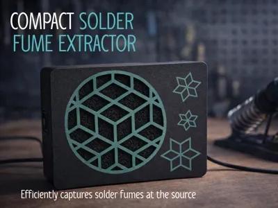 Compact Solder Fume Extractor – 120 mm Fan