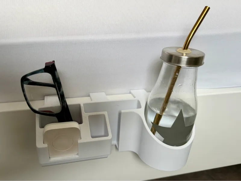 Bedside Cup Holder & Organizer (Parametric) V2