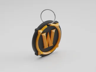 World of Warcraft Logo Spiked Keychain 