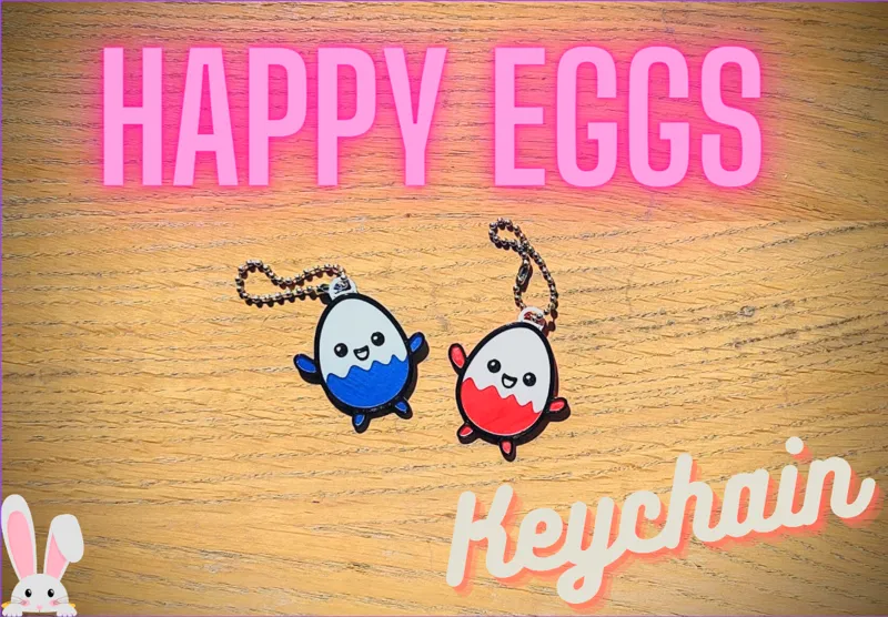 Happy Eggs Keychain - no AMS required 