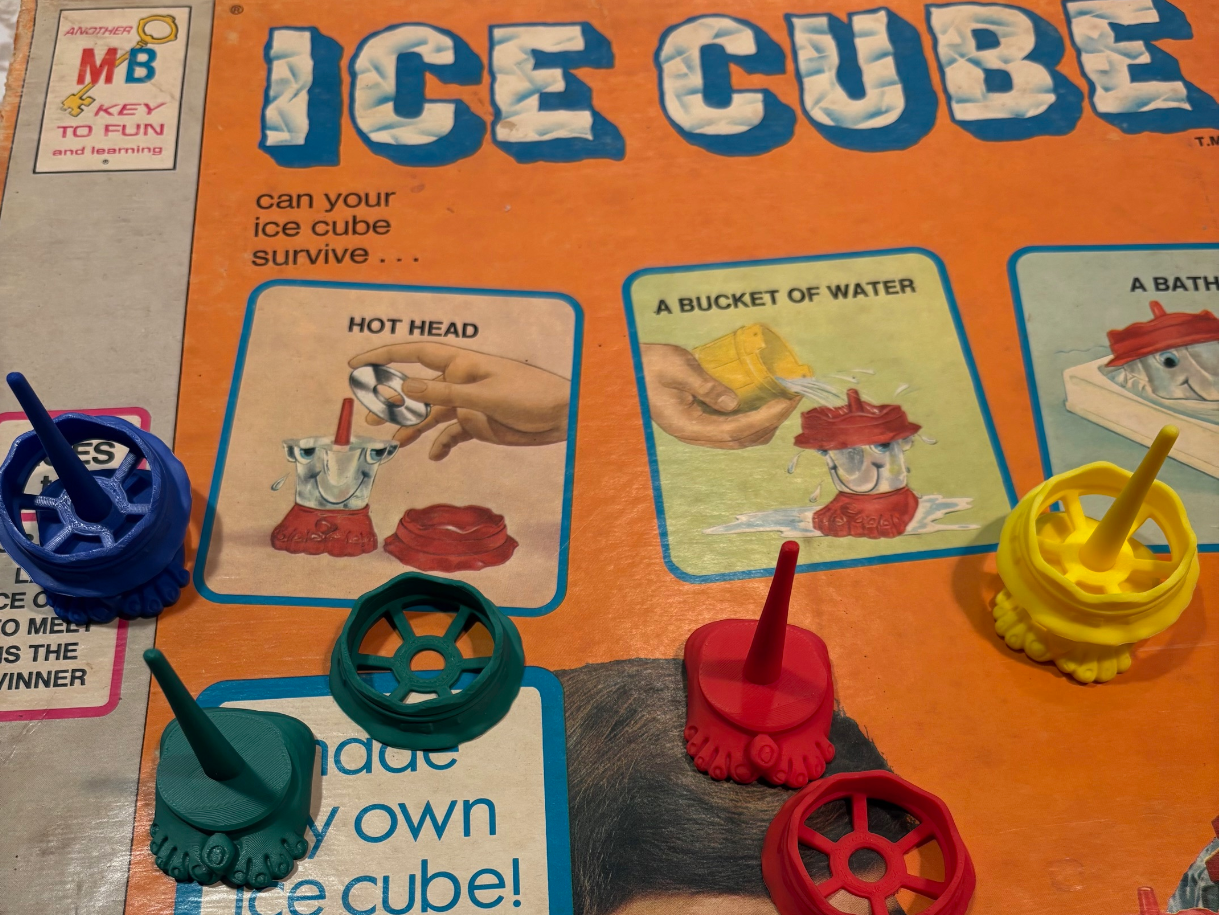 Game Pieces for Milton Bradley Ice Cube Board Game