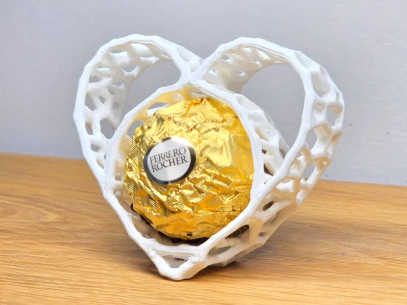 Lattice Heart Holder for Ferrero Rocher