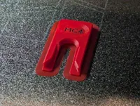 0.2mm layer, 5 walls, 15% infill, with brim and colored text