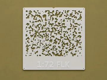 Modelo para impresión 3D: WWII Luftwaffe Wellenmuster Stencils 1:24–1:72 — vista de referencia 5