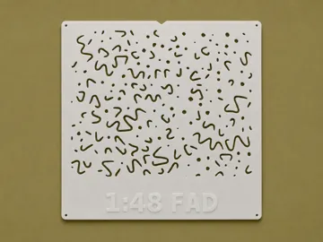Modelo para impresión 3D: WWII Luftwaffe Wellenmuster Stencils 1:24–1:72 — vista de referencia 4