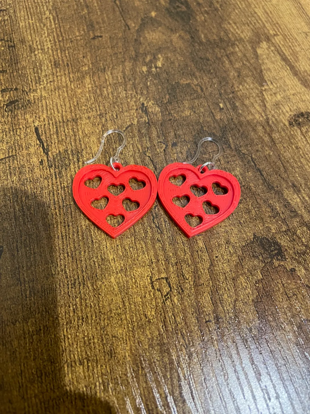 Cutaway Heart Earrings view 2