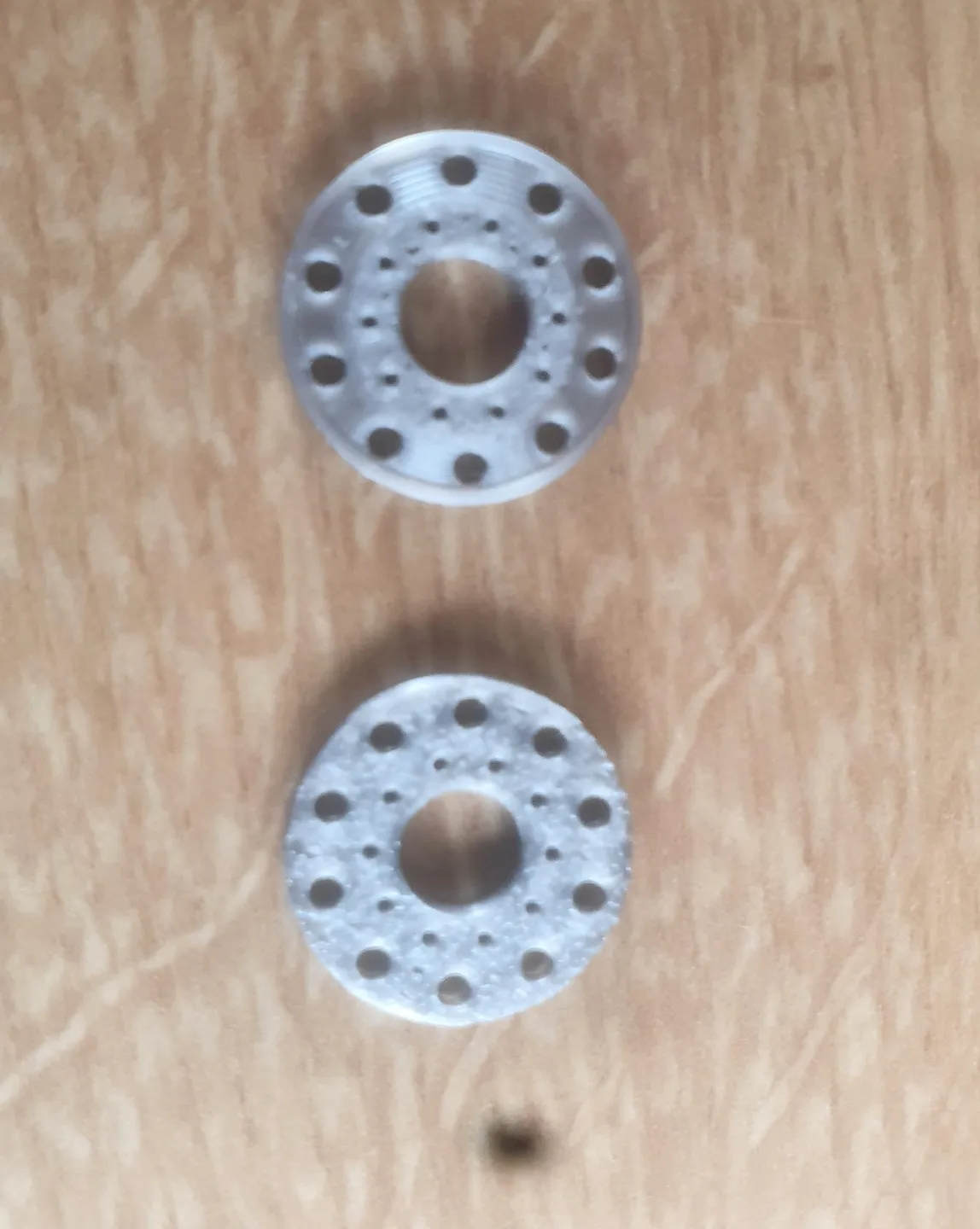 Semi truck Alcoa wheel earrings view 4