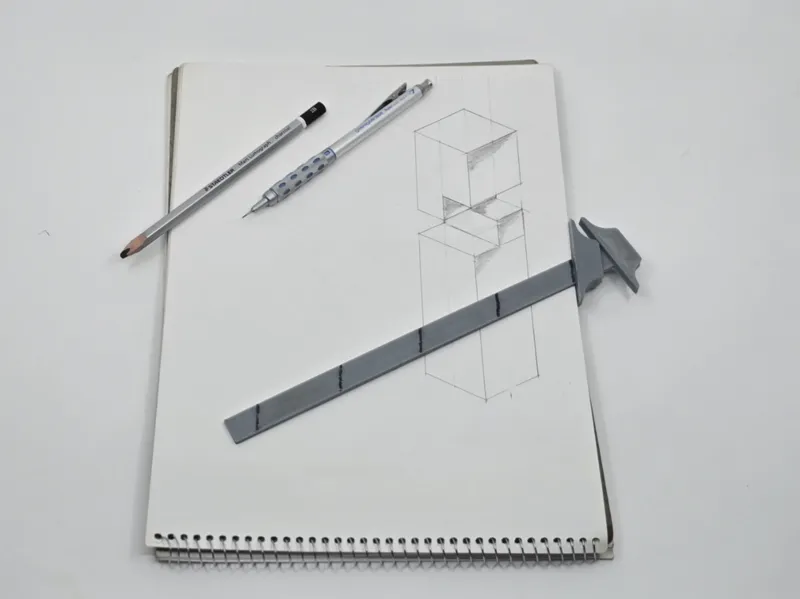 30 60 90 Isometric T Square