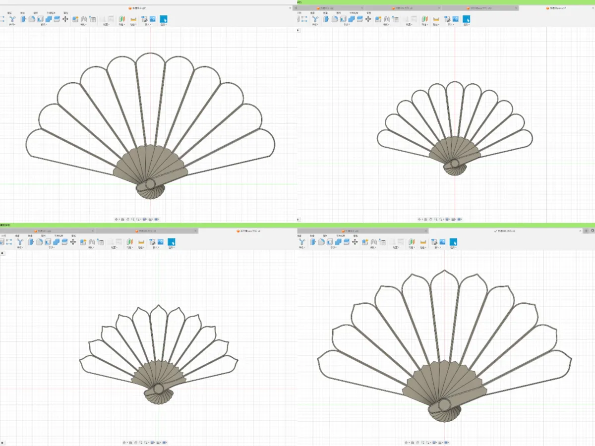 Squelettes d'éventails pliants + outils de fabrication