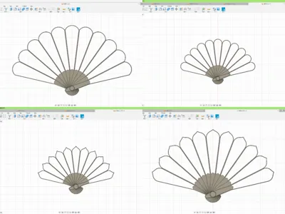 Fan Rib Collection & Folding Fan Making Tools