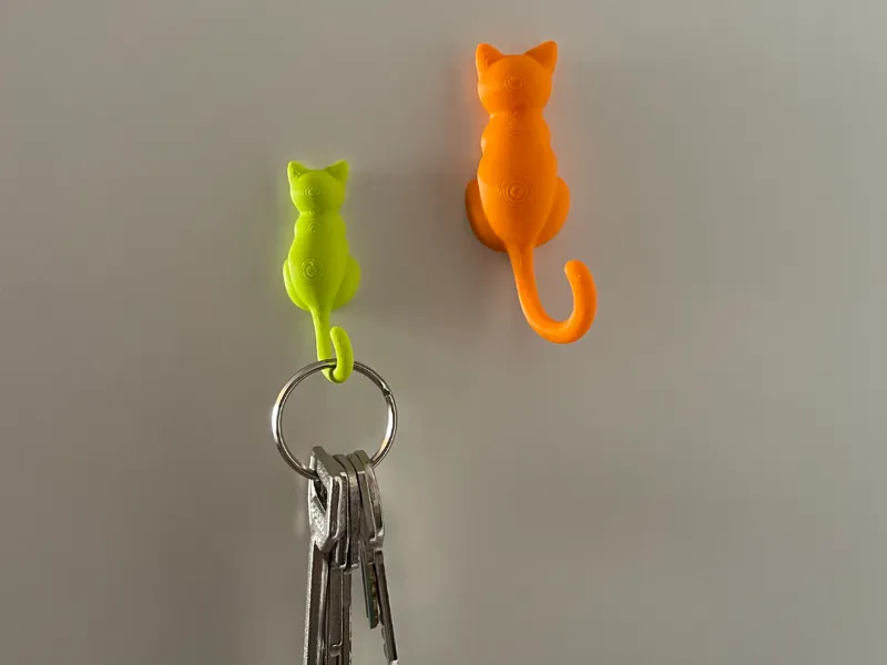 Cat-shaped Hook for Keychain or other