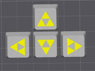 Triforce Zelda Keycaps