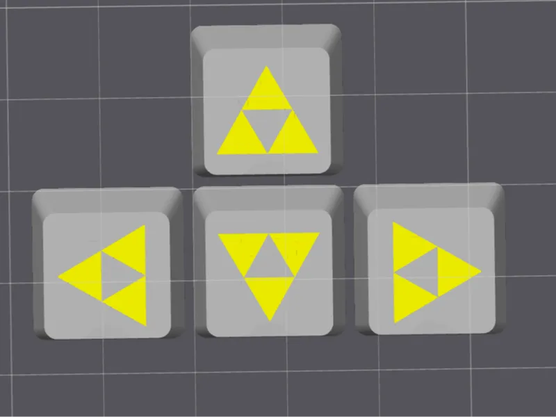 Triforce Zelda Keycaps