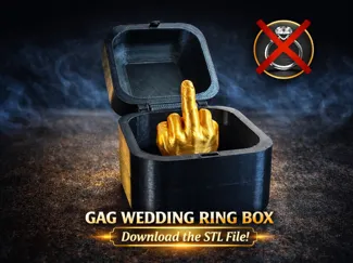 Middle Finger Ring Box