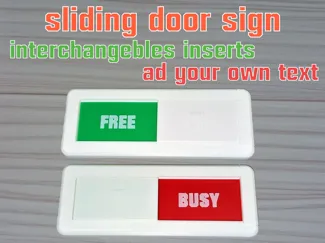Sliding Door Sign