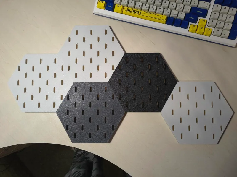 Hexagonal skadis 50g per block