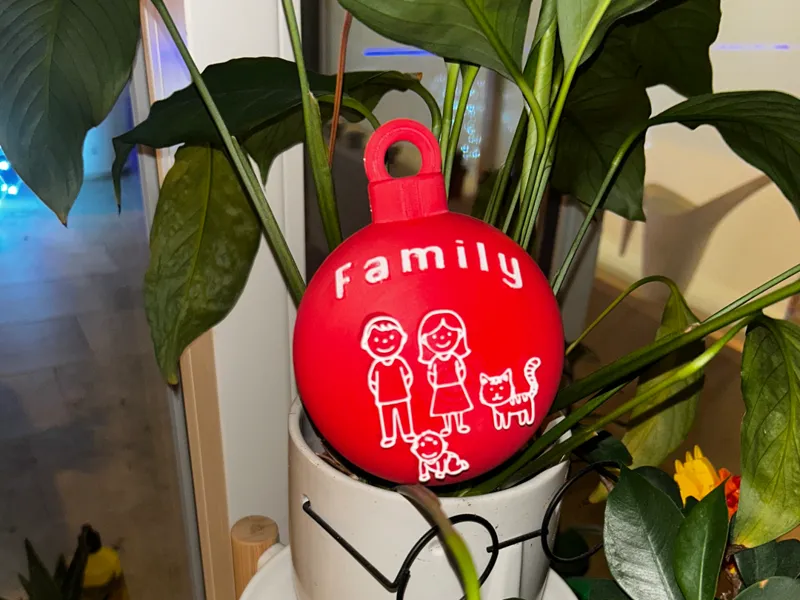 palla di natale Family