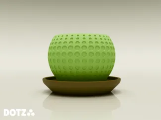 Planter pot with plate