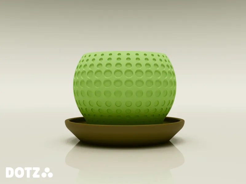 Planter pot with plate