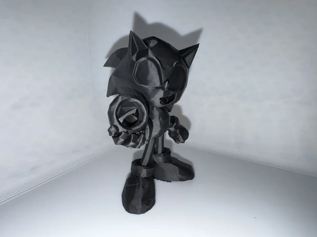 Figurine Sonic low poly
