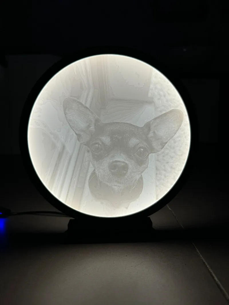 Lithophane aufsatz für die Ringlampe