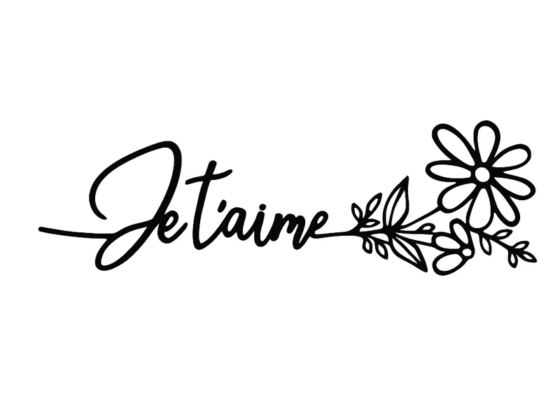 Broche "Je t'aime" 