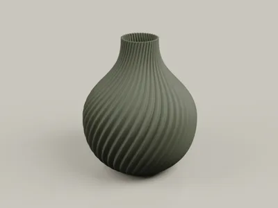 Minimalist Twisted Wave Vase – Modern & Smooth