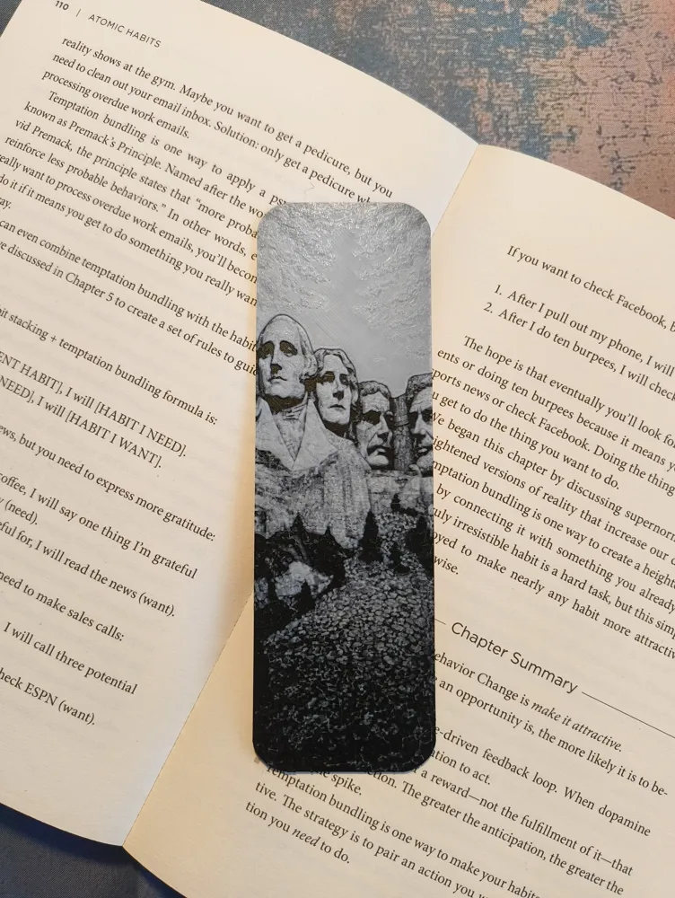Mount Rushmore Bookmark - Free 3D Print Model - MakerWorld