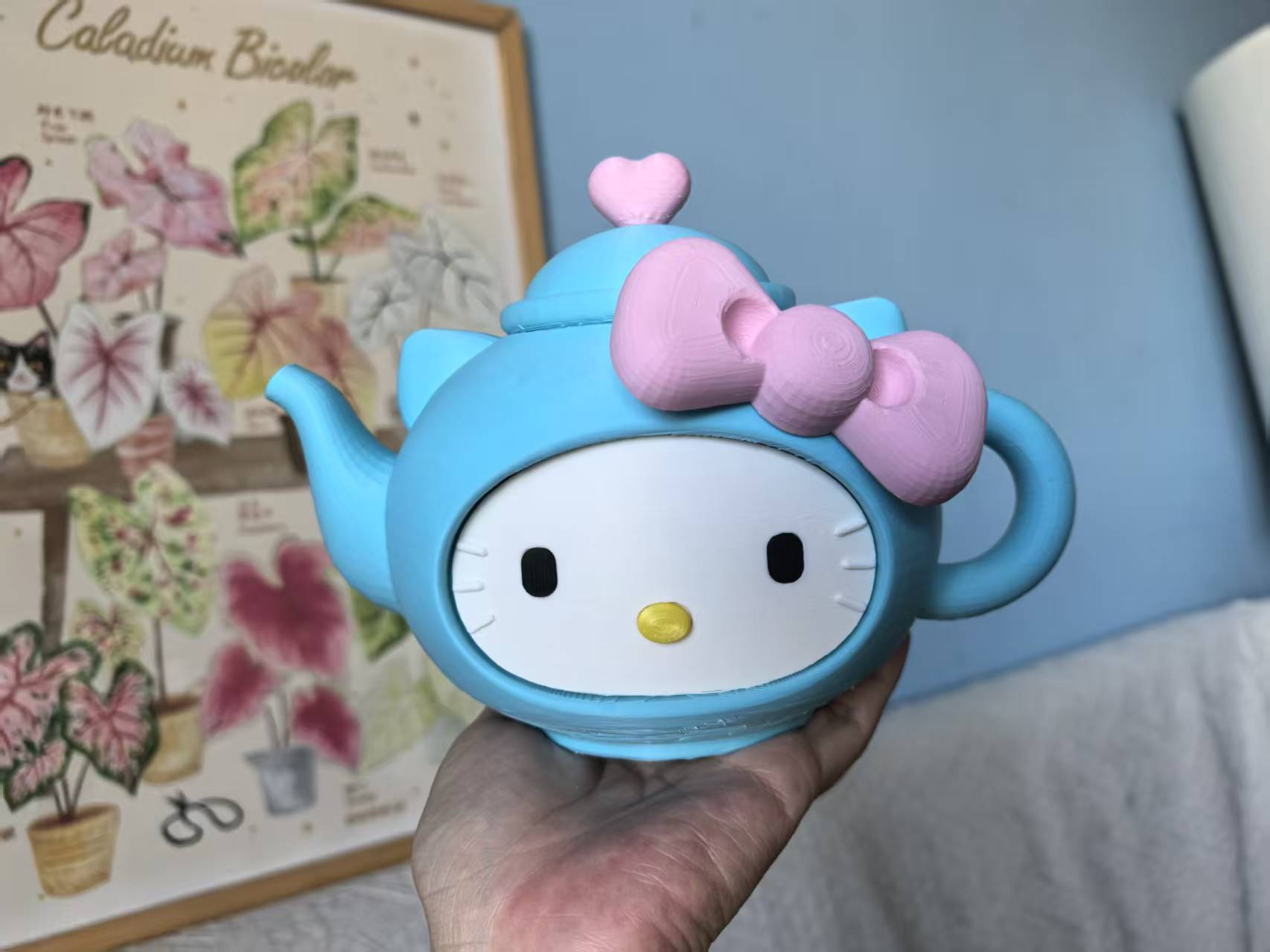 Miniatura 3 do modelo 3D 【萌趣茶会丨亲子互动】Hello Kitty 茶话会茶壶｜过家家&浇水两用 可单色打印
