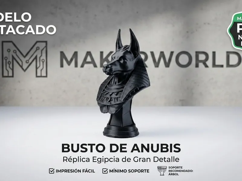 Anubis Ancient Egyptian Bust - High Detail Decor