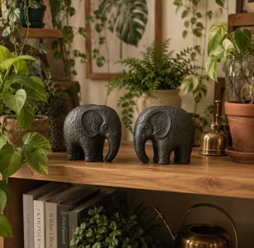 Modelo para impresión 3D: Elefantitos Decorativos con Estilo Indio — vista de referencia 4