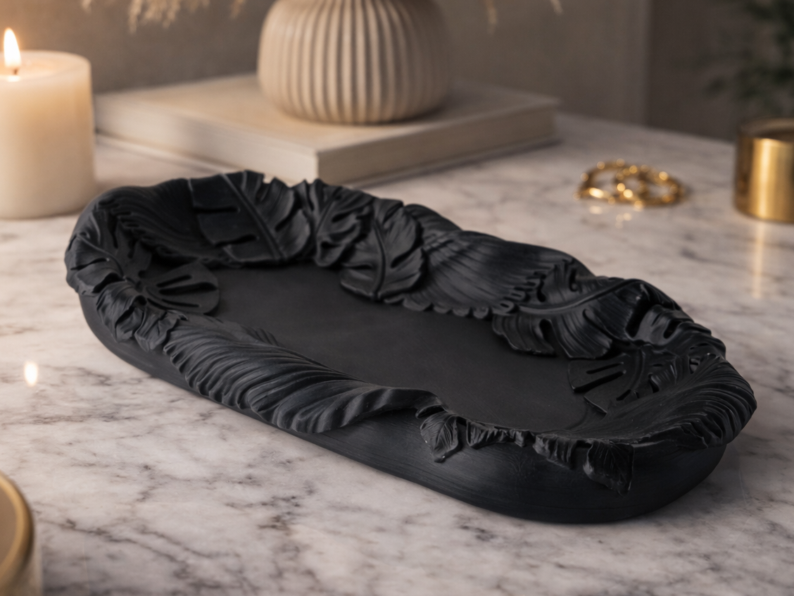 Leaf Border Tray — Botanical Catchall Dish