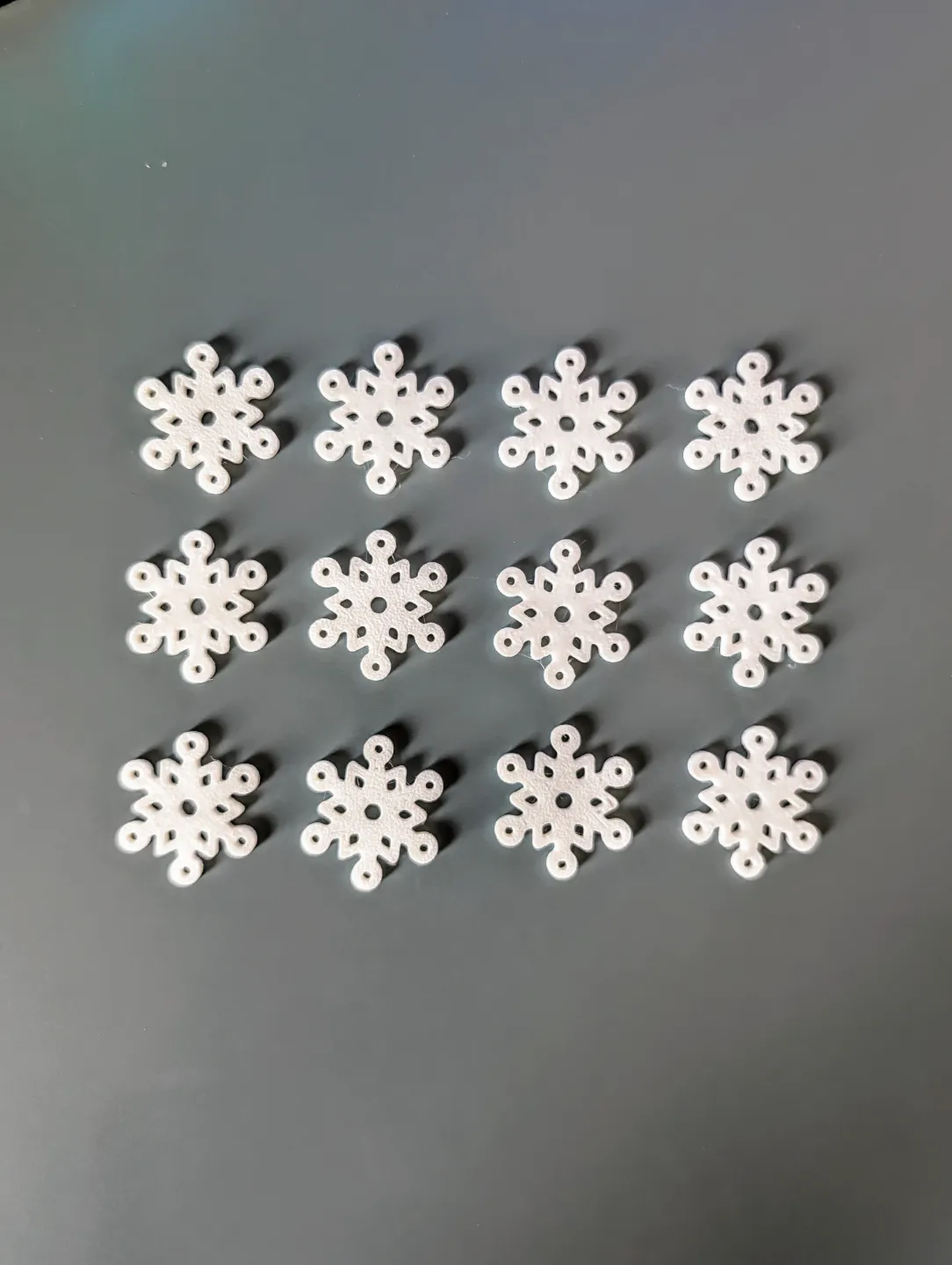 Tiny Snowflake, set of 30, Earrings, Keychains view 4