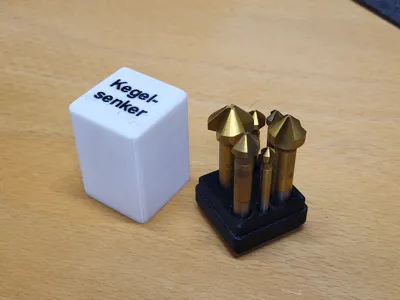 Gridfinity Countersink Bit Box
