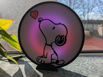Snoopy Insert for Ring Light