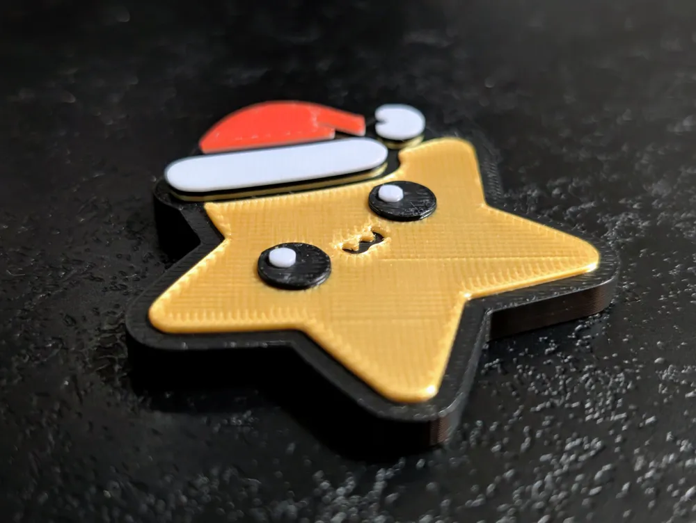 Cute Christmas Magnets Pt. 5 - layered & embossed! - Free 3D Print ...