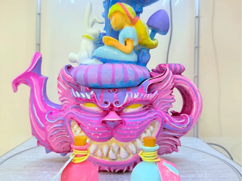 Cheshire cat and Alice in wonderland Cup Holder 